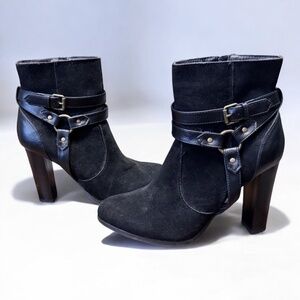 Shoedazzle Black Ankle Booties | High Heel Booties Size 9 | Excellent Condition